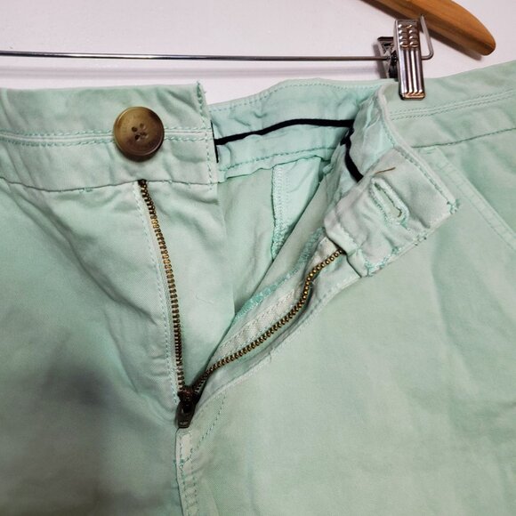 American Eagle Outfitters Womens Stretch Mint Green Chino Shorts Size 18 - Picture 5 of 9
